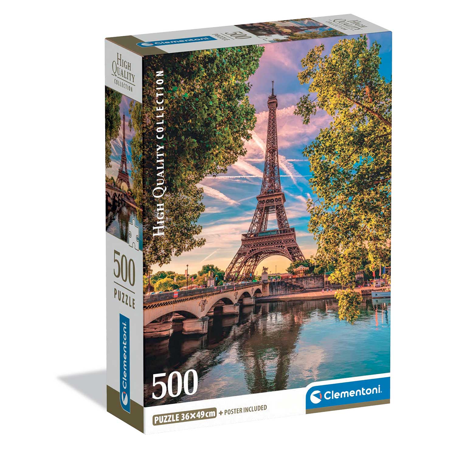 Clementoni Παζλ High Quality Collection Δίπλα Στον Σηκουάνα 500 τμχ - Compact Box
