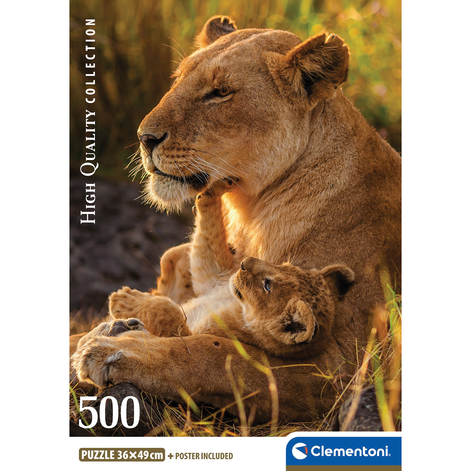 Clementoni Παζλ Η.Q  Feline Love Βασιλική Αγάπη Compact Box 500 τμχ