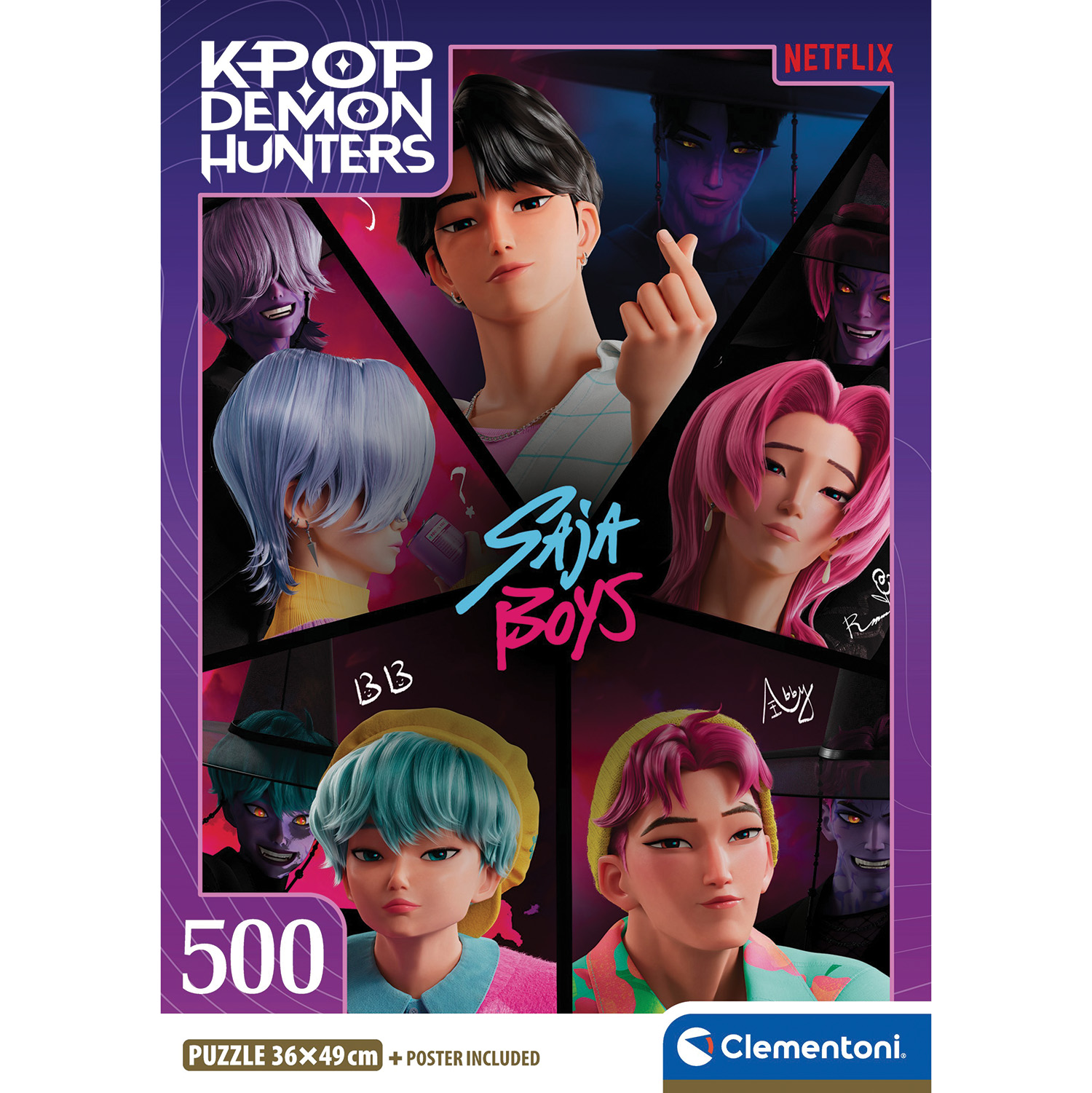 Clementoni Παιδικό Παζλ High Quality K-Pop Demon Hunters Compact Box 500 τμχ