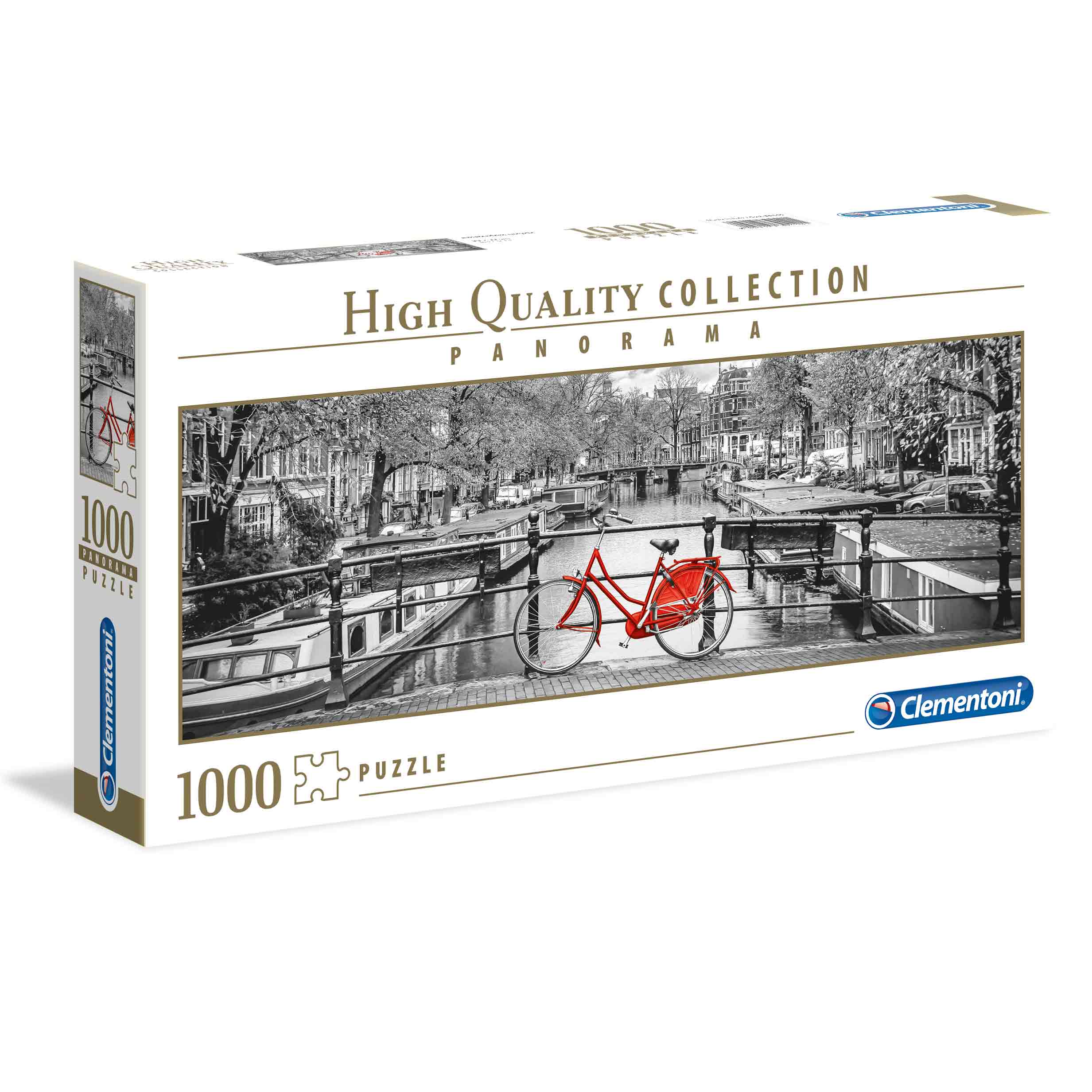 Clementoni Παζλ Panorama High Quality Collection Ποδήλατο Στο Αμστερνταμ 1000 τμχ