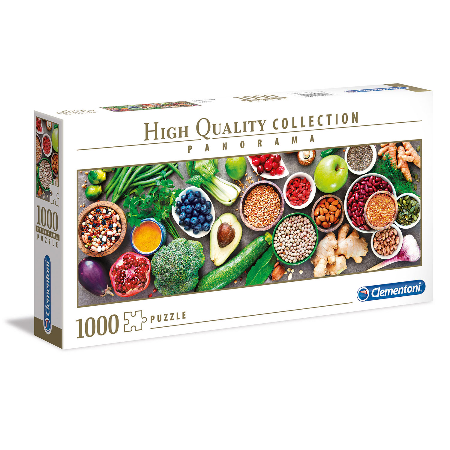 Clementoni Παζλ Panorama High Quality Collection Healthy Veggie 1000 τμχ