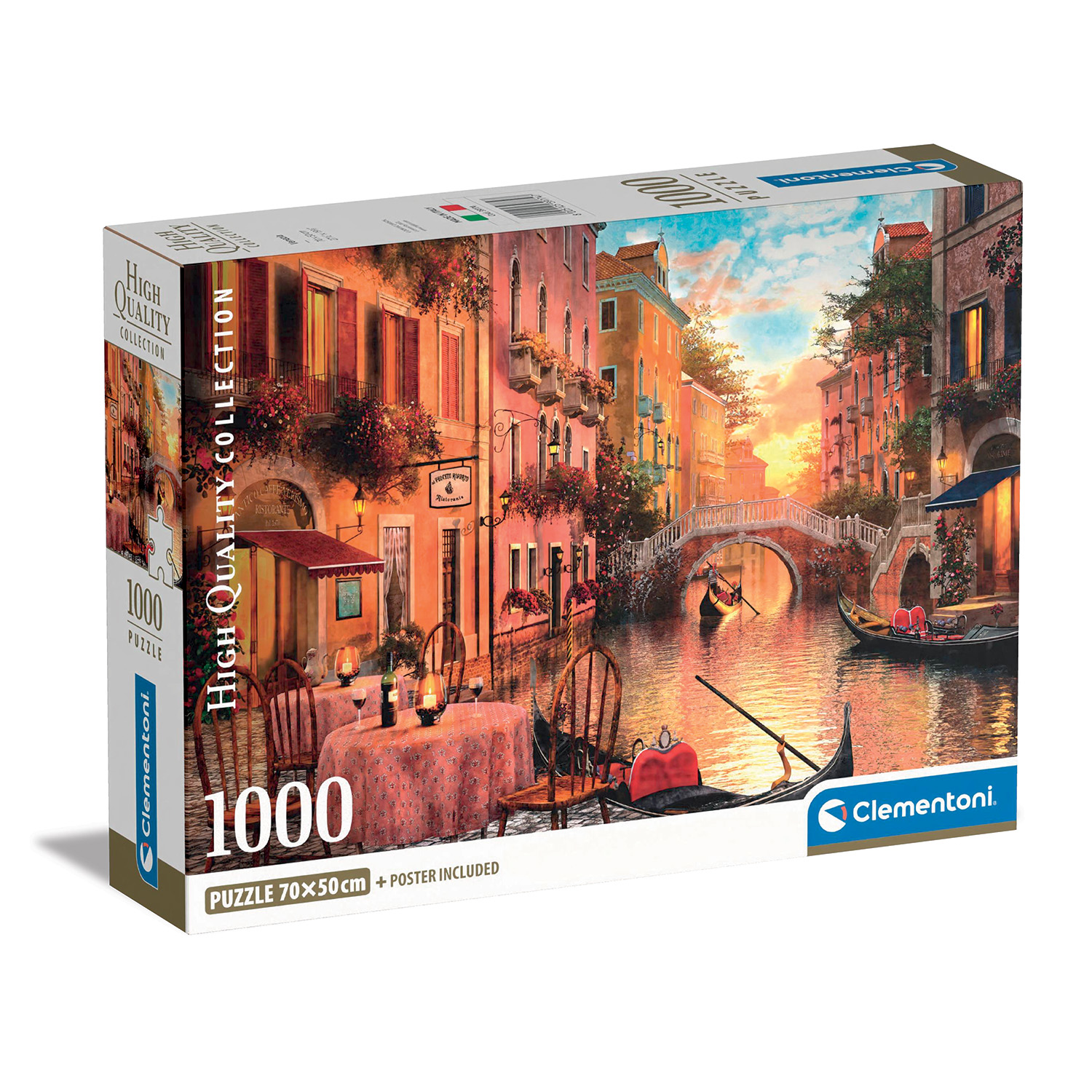 Clementoni Παζλ High Quality Collection Βενετία 1000 τμχ - Compact Box