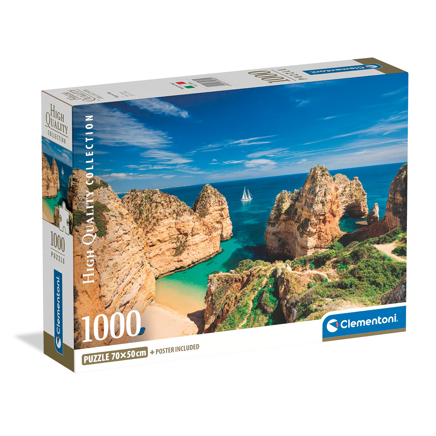 Clementoni Παζλ High Quality Collection Κόλπος Στο Αλγκαβρε 1000 τμχ - Compact Box