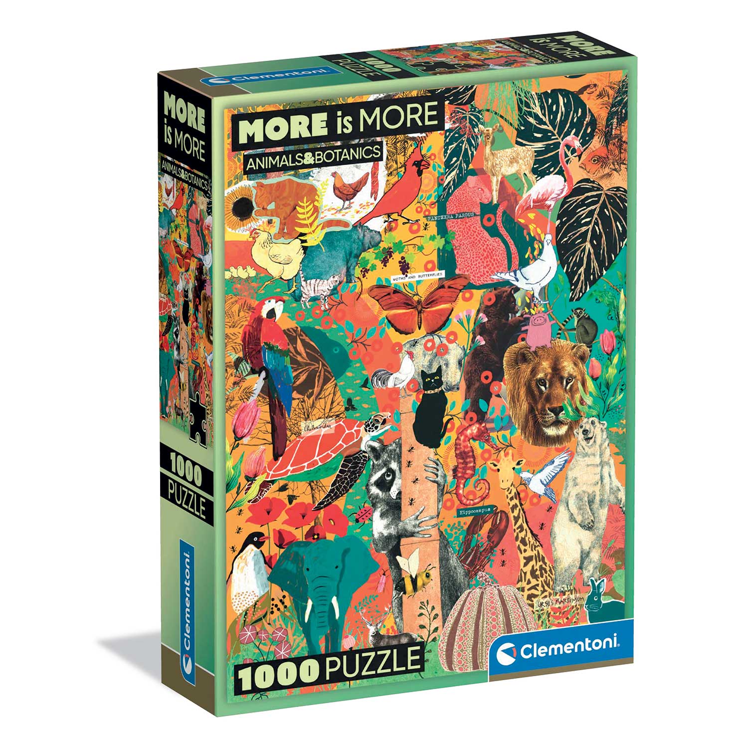 Clementoni Παζλ More is More Collection Animals & Botanics 1000 τμχ - Compact Box