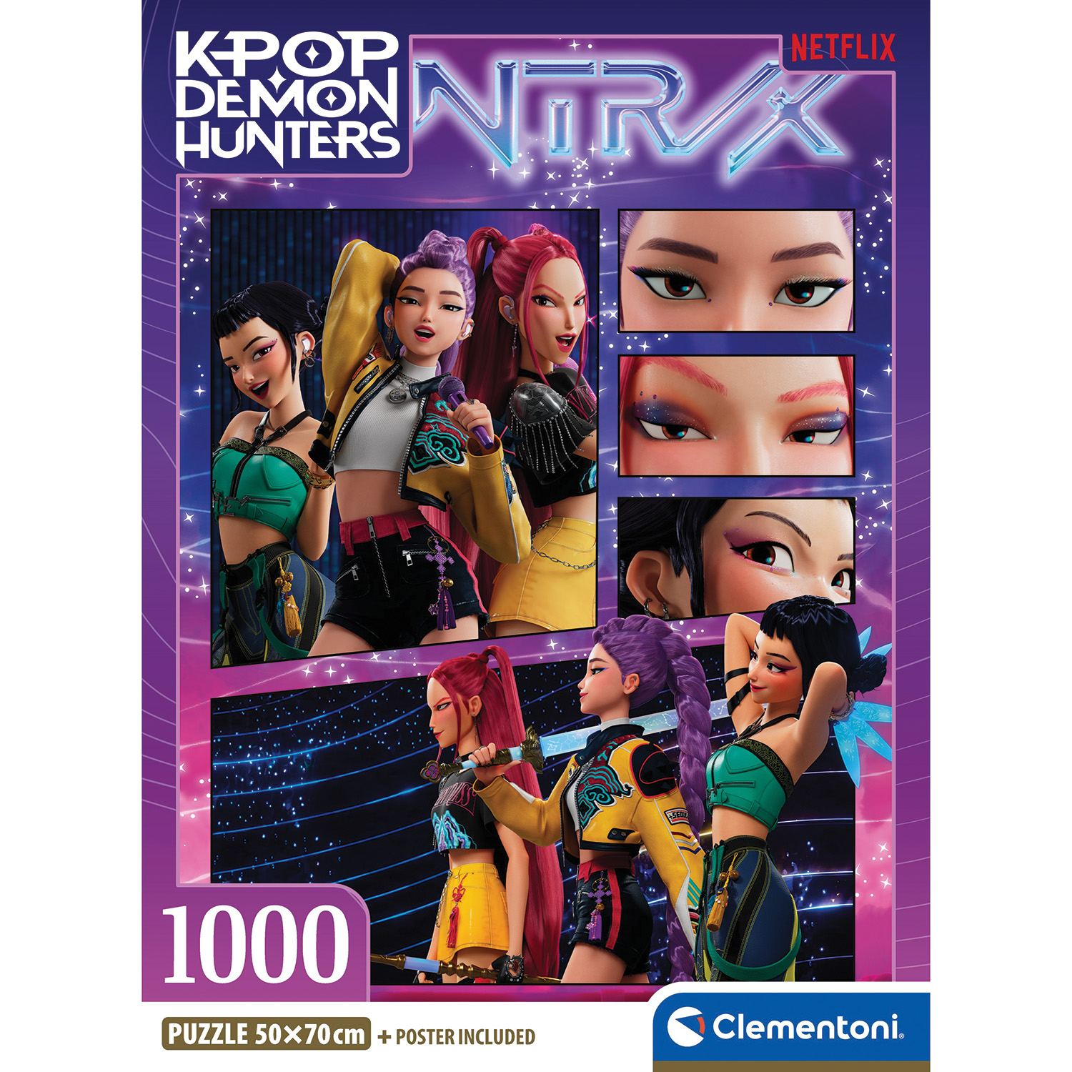 Clementoni Παζλ High Quality K-Pop Demon Hunters Compact Box 1000 τμχ