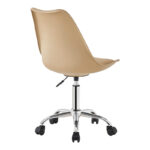 Καρέκλα γραφείου εργασίας Gaston II pakoworld pp-pu cappuccino 48x57x77-90εκ - Image 3