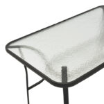 Τραπέζι Ensure pakoworld μέταλλο μαύρο-γυαλί 140x80x70εκ - Image 4