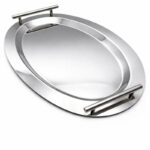 ΔΙΣΚΟΣ ΟΒΑΛ Γ INOX ΜΕ ΛΑΒΗ ΑΣΗΜΙ 102 46X32.5CM