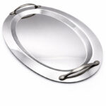 ΔΙΣΚΟΣ ΟΒΑΛ Γ INOX ΜΕ ΛΑΒΗ ΑΣΗΜΙ 105 46X32.5CM