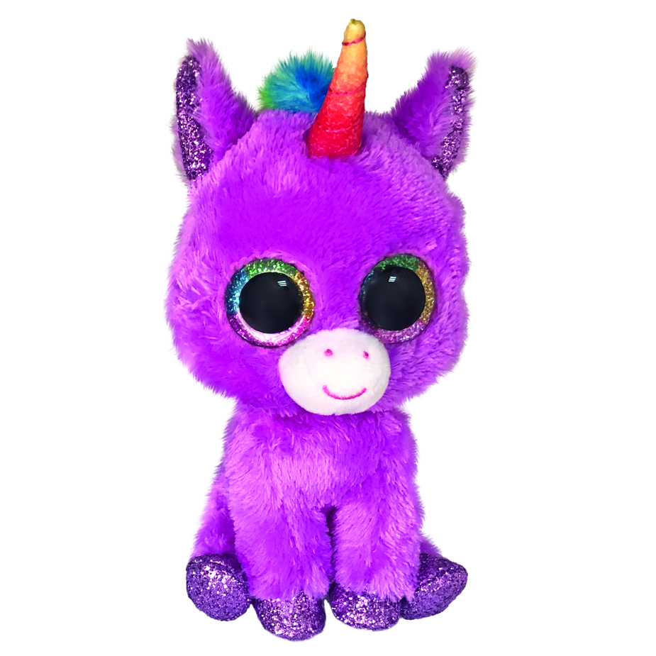 TY Beanie Boos Rosette Χνουδωτός Μονόκερος Μωβ 15εκ