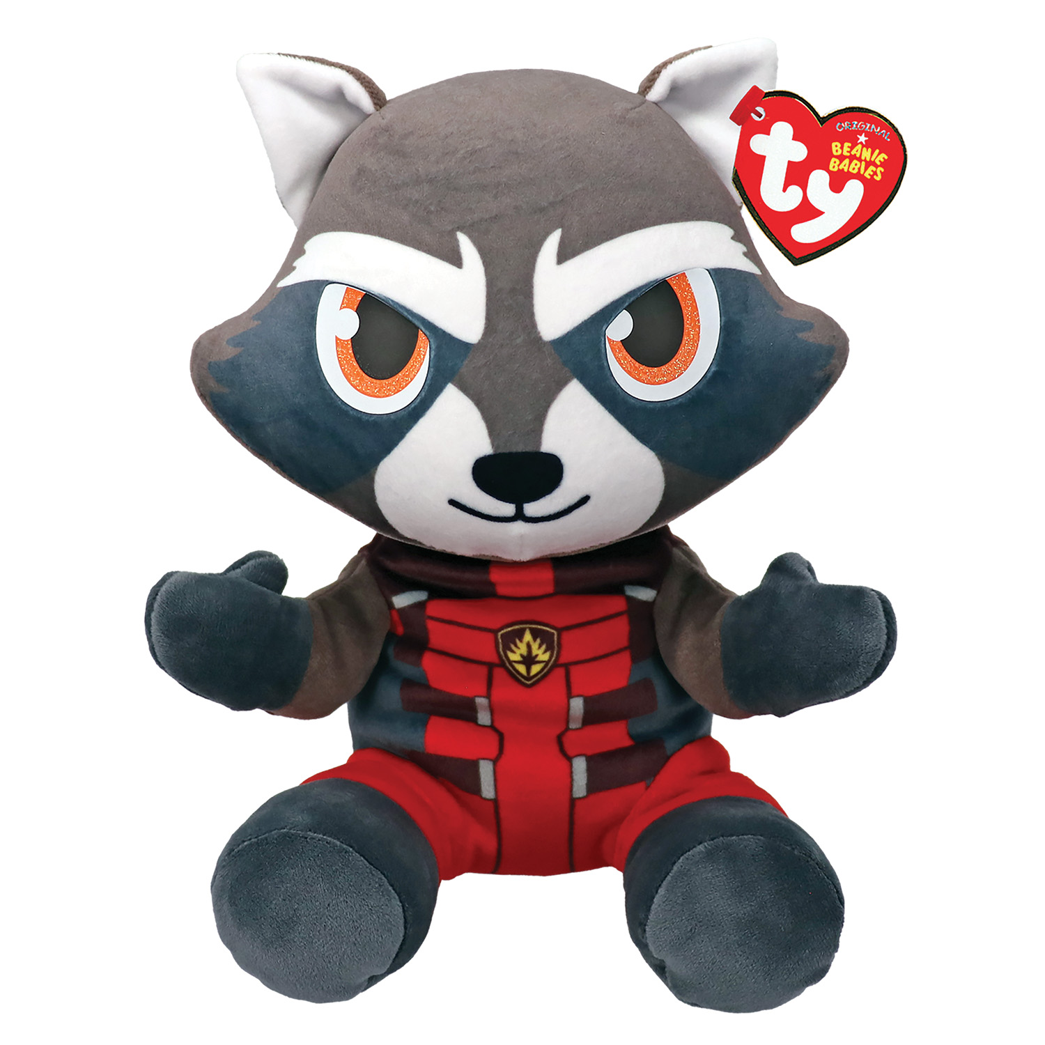 TY Χνουδωτό Beanie Bellies Marvel Rocket 15εκ.