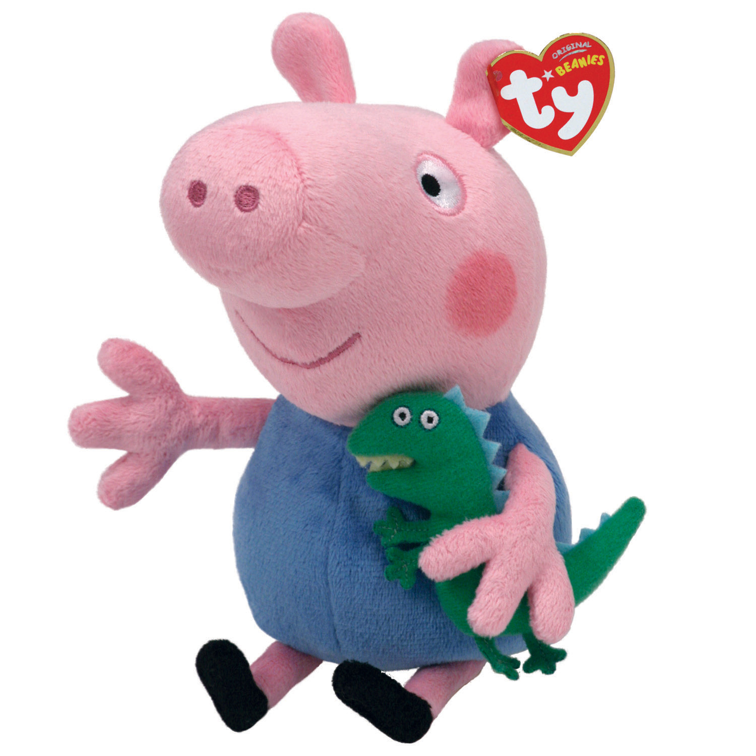 TY Χνουδωτό Beanie Babies Peppa George 15εκ