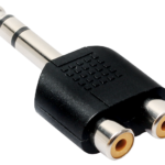 MFAS 6.35-2RCA  Adaptor ήχου 6,35mm (Jack ) stereo αρσενικό σε 2 RCA θηλυκά