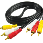 3RCA-3RCA CABLE 1,5M Καλώδιο εικόνας-ήχου AV COMPOSITE 3 RCA σε 3 RCA 1.5m
