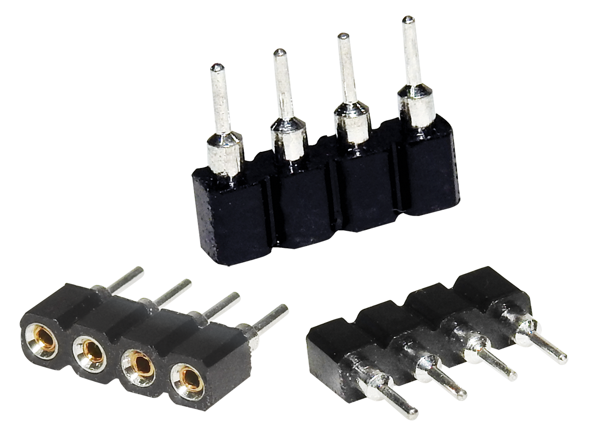 1623152730_0 RGB-ADAPTOR-1 με 4 pin (θηλυκά) σε 4 Pin (αρσενικά) για δυνατότητα σύνδεσης δύο ταινίων Led RGB 5050 ή μίας ταινίας Led RGB 5050 με RGB Controller Dimmer - Image 1