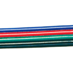 LED-CABLE RGB Μονός adaptor για ταινίες Led RGB 5050 με καλώδιο και pins για δυνατότητα σύνδεσης με RGB Controller Dimmer