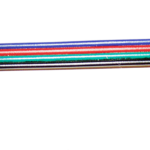 RGB-CONNECTOR CABLE-1 Μονός connector για ταινίες Led RGB 5050 με καλώδιο και pin