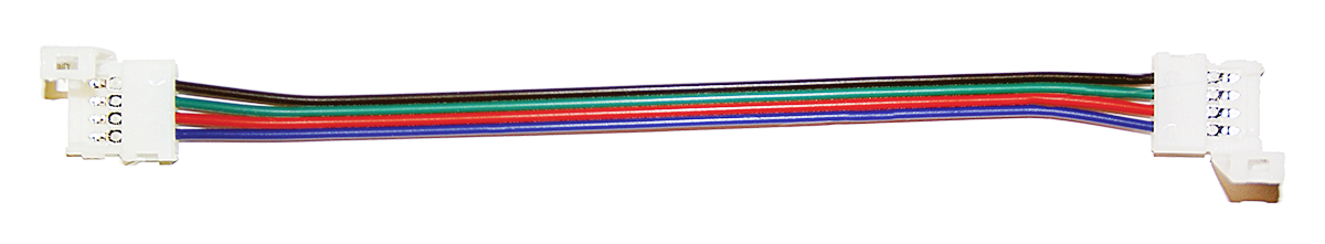 1623312736_0 RGB-CONNECTOR CABLE-2 Διπλός connector για ταινίες Led RGB 5050 με καλώδιο και pin - Image 1