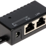 Passive Gigabit PoE adapter with LED