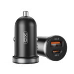 XO-CC56 Ταχυφορτιστής αυτοκινήτου 30W με 2 εξόδους USB Type A+Type c