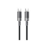 XO-NB-Q282B  Καλώδιο σιλικόνης Type C 60W για φόρτιση και μεταφορά δεδομένων 1m, μαύρο