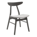 Tραπεζαρία Benson - Orlean pakoworld σετ 7τμχ rustic grey - ύφασμα γκρι 150x90x75εκ - Image 4