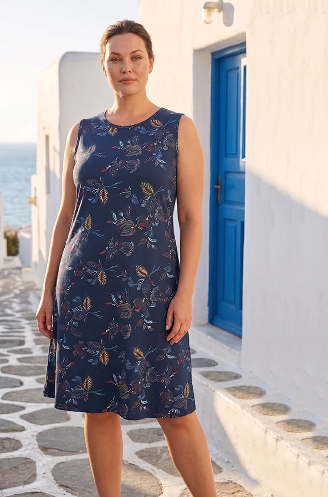 210floral Γυναικείο Φόρεμα με Ωμάκι Floral - Image 1