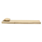 Μαξιλάρι ξαπλώστρας Sadie pakoworld ύφασμα μπεζ 65x185x10εκ - Image 4