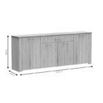 Μπουφές Kinley pakoworld sonoma 210x40x82εκ - Image 5