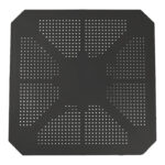 Τραπέζι Icon pakoworld PP σε ανθρακί απόχρωση 80x80x74.5εκ - Image 3