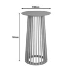 Τραπέζι μπαρ Domonic pakoworld mdf φυσικό Φ60x105εκ - Image 5