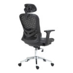Καρέκλα γραφείου εργασίας Mergi pakoworld μαύρο mesh 62x63x120εκ - Image 4