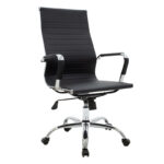 Καρέκλα γραφείου διευθυντή Valter pakoworld μαύρο pu 55.5x58x108εκ - Image 2