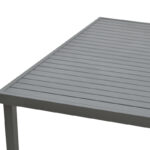 Τραπέζι Kliton pakoworld αλουμινίου ανθρακί 150x80x74εκ - Image 5