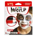 Βαφές Προσώπου 3τεμ Carioca Maskup (Κόκκινο-Άσπρο-Μαύρο)  Carioca 43491