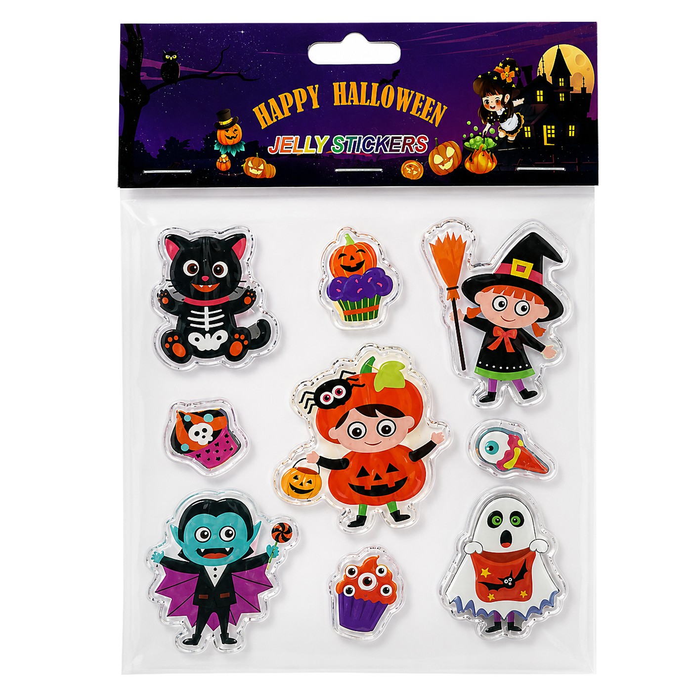 3-2759 Αυτοκόλλητα 3D Halloween σετ=9 τεμ 24x20cm Carnavalista 232779 - Image 1