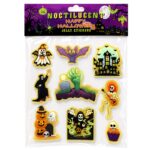 Αυτοκόλλητα 3D Φωσφοριζέ Halloween σετ=9 τεμ 24x20cm Carnavalista 232780