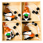 Στολίδια Ξύλινα Halloween σετ=12τεμ Σύνολο=14x14cm τεμ=6cm Carnavalista 232835 - Image 2