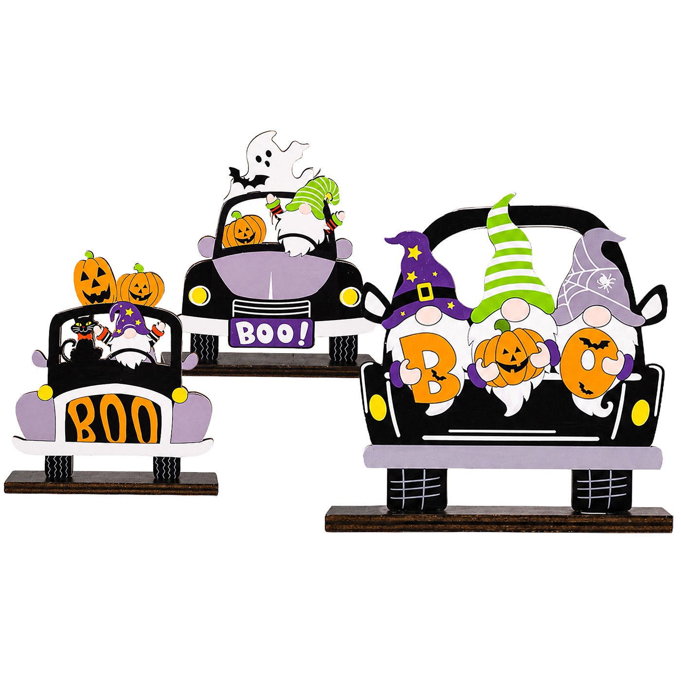 3-2817 Επιτραπέζιο Ξύλινο Διακοσμητικό Halloween 11x9cm Carnavalista 232837 - Image 1