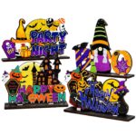 Επιτραπέζιο Ξύλινο Διακοσμητικό Halloween Παραστάσεις 18x15cm Carnavalista 232840