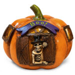 Κολοκύθα Polyresin με Παραστάσεις & φως ø15x12cm Carnavalista 232846 - Image 2