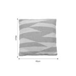 Μαξιλάρι Morfeus Inart μπεζ-εκρού ύφασμα 45x45x2.5εκ - Image 4