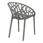 Πολυθρόνα Daren pakoworld pp σε ανθρακί απόχρωση 59x60x79,5εκ - Image 3