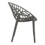 Πολυθρόνα Daren pakoworld pp σε ανθρακί απόχρωση 59x60x79,5εκ - Image 4