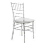 Καρέκλα Tiffany pakoworld με μαξιλάρι διάφανο pc 38x38.5x88εκ - Image 2