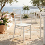 Καρέκλα Tiffany Ι pakoworld pp σε λευκή απόχρωση 38.5x46.5x87εκ - Image 2