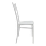 Καρέκλα Tiffany Ι pakoworld pp σε λευκή απόχρωση 38.5x46.5x87εκ - Image 4