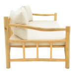 Καναπές Roziana pakoworld φυσικό teak ξύλο 210x100x80εκ - Image 4
