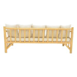 Καναπές Roziana pakoworld φυσικό teak ξύλο 210x100x80εκ - Image 5