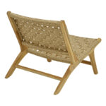 Πολυθρόνα Foldere pakoworld φυσικό teak ξύλο-pe σχοινί 65x78x68εκ - Image 3